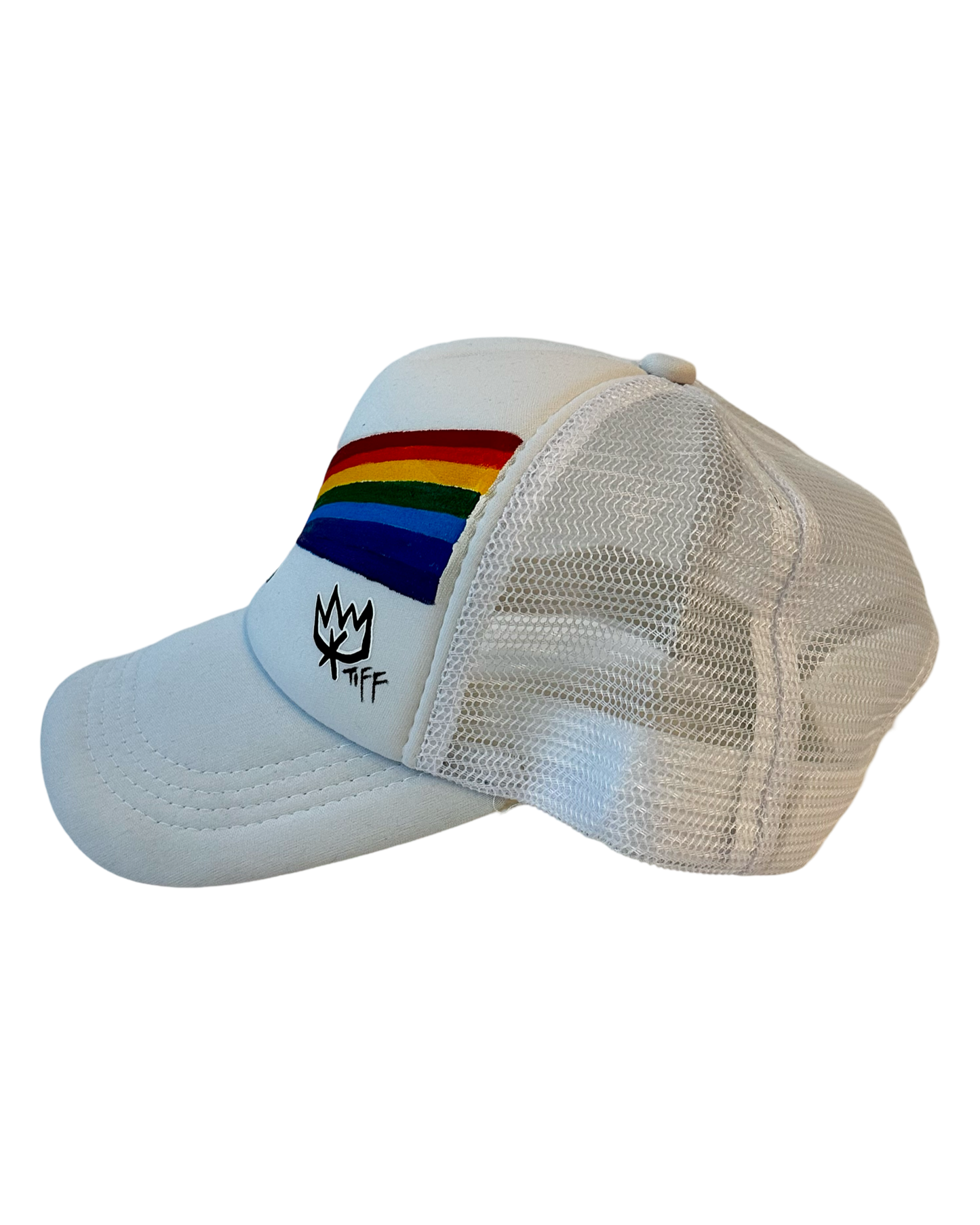 Skull Rainbow Foam Trucker Hat