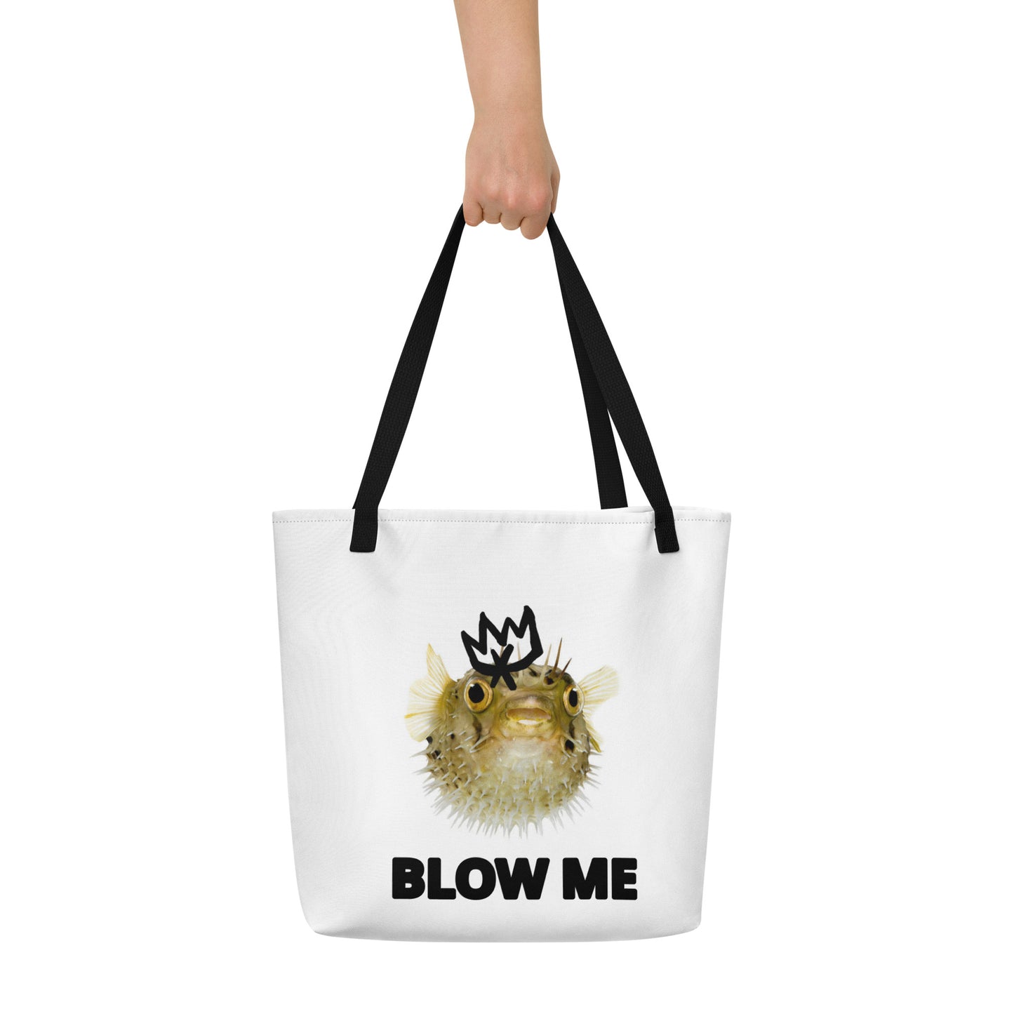 Blow Me Large Tote Bag