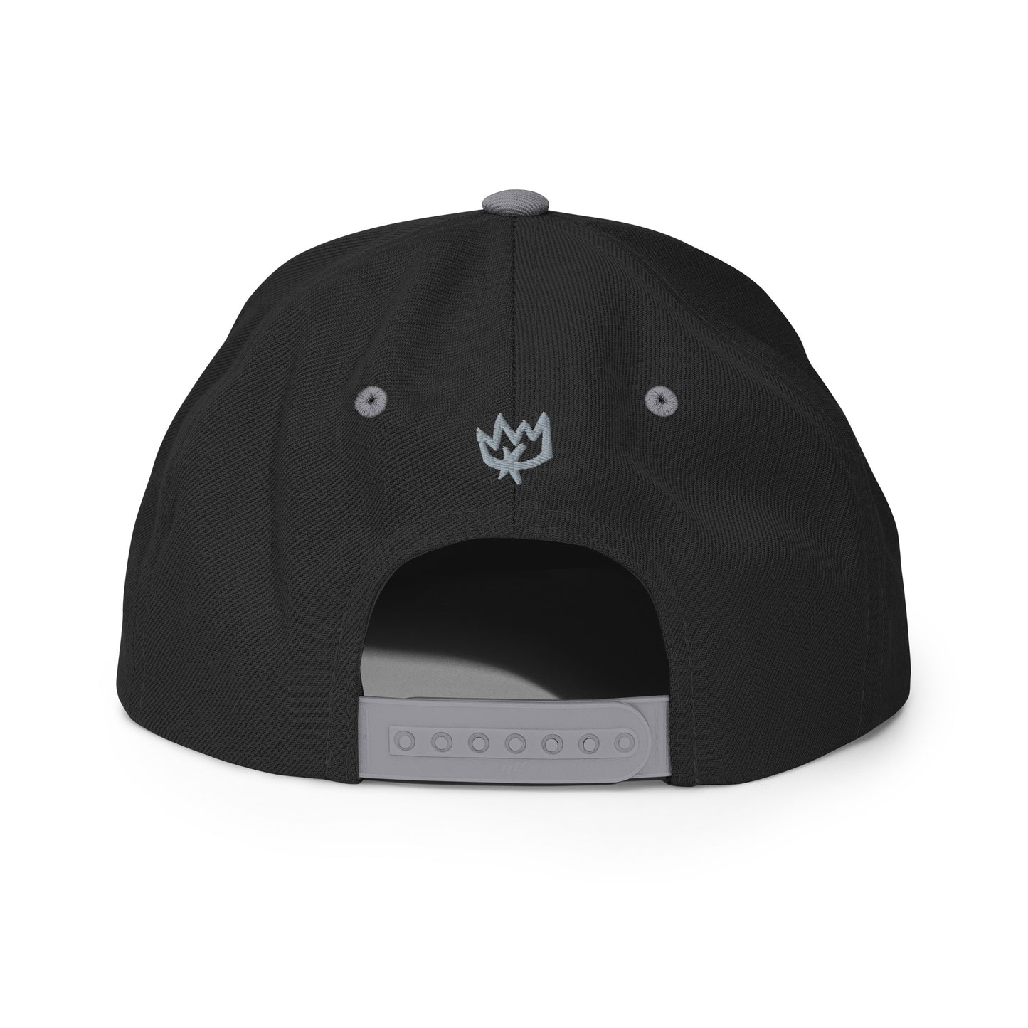 Black and Gray Crown Snapback Hat